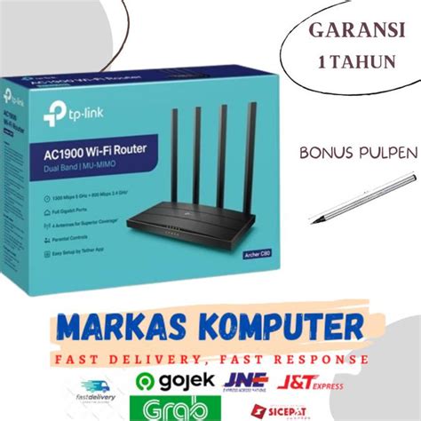 Jual NETWORK PERALATAN JARINGAN TP LINK ARCHER C80 AC1900 WIRELESS MU