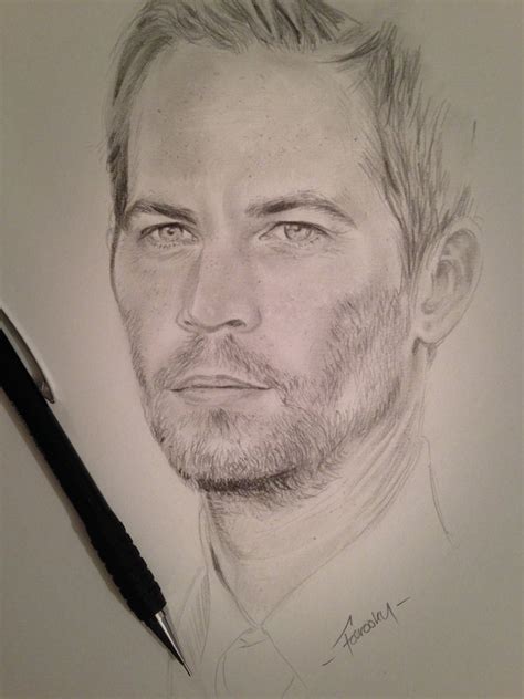 Paul Walker Drawing Skill