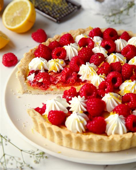 Lemon And Raspberry Tart Bos Kitchen