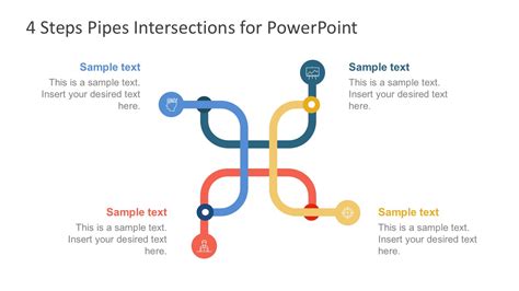 Pipe Intersection PowerPoint Graphic Vectors - SlideModel