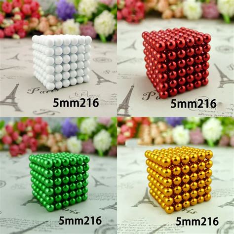 Стиль 216 шт./компл. 5 мм Магия Магнит Магнитный DIY D5 шары Сфера ...