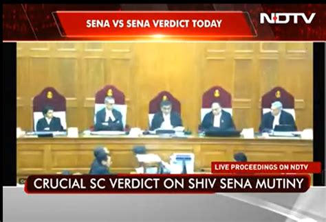 NDTV On Twitter Watch LIVE Supreme Court Verdict On Sena Vs Sena