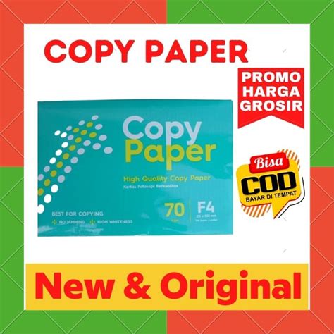 Jual Kertas Hvs F4 70 Gram Copy Paper Utk Alat Print Fotocopy Kertas