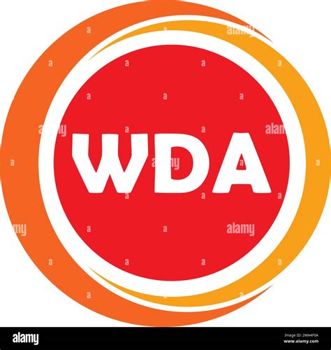 Wda Letter Logovector Illustration Symbol Design Stock Vector Image