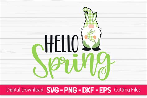 Hello Spring Gnomies Sublimation Graphic By Craftartsvg Creative Fabrica