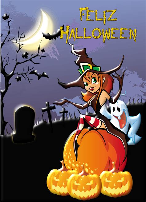 Tarjeta Feliz Halloween 04 By Creaciones Jean On Deviantart