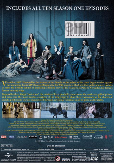 Versailles Season One On Dvd Movie