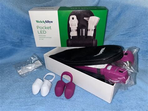 Welch Allyn Pocket Otoscope And Ophthalmoscope Set Plum Health