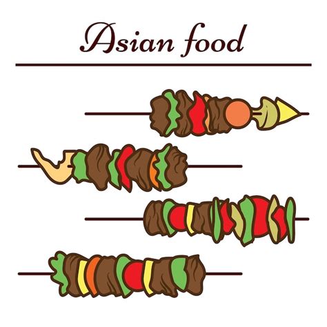 Premium Vector Hand Drawn Chinese Food