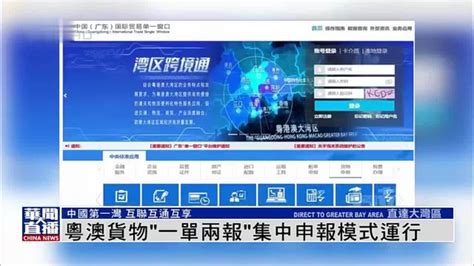 直达大湾区｜粤澳货物“一单两报”集中申报模式运行凤凰网视频凤凰网