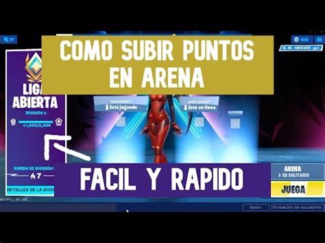 Como Subir Puntos En Arena Rapido Facil Fortnite Temporada X YouTube