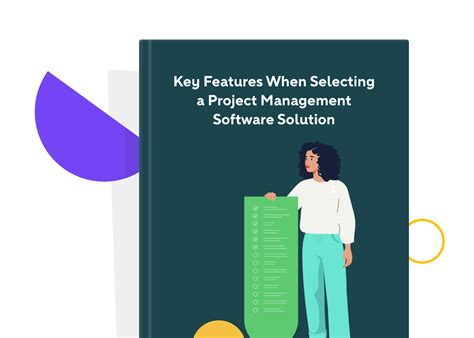 key features  project management software  infographic