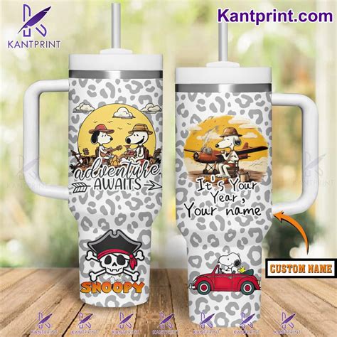 Snoopy Cartoon Custom Stanley Cup 40 Oz 30 Oz Tumbler With Handle