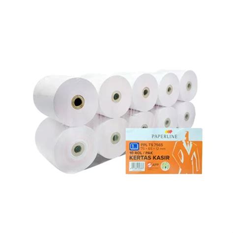 Paperline Kertas Kasir 1 Ply 75 X 65 Kertas Struk Sinar Mega Store