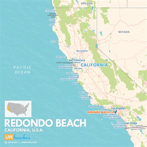 Map of Redondo Beach, California - Live Beaches