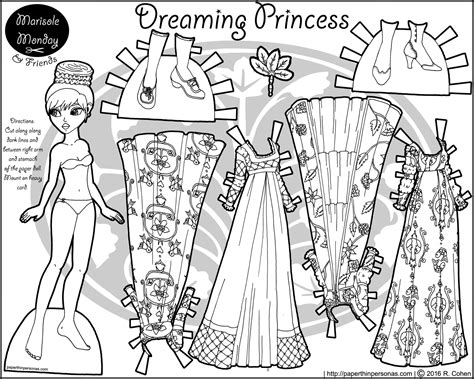 12 Marisole Monday Paper Doll Coloring Pages Home