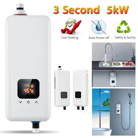 Warmtoo Mini Tankless Electric Instant Hot Water System 220V 5500W