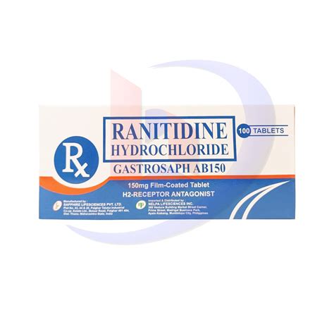 Ranitidine Hydrochloride Gastrosaph Ab150 150mg Film Coated Tablet 1