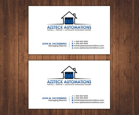 Professional Garage Business Card Designs For A Garage Business In