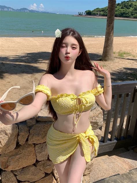 U Gonna S Swimwear Women Long Sleeve Piece Padded Bikini Set High Waist Sexy Outfit Beachwear