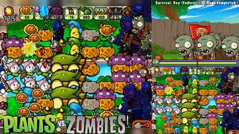 Plants Vs Zombies Nintendo DS Survival FULL Walkthrough YouTube