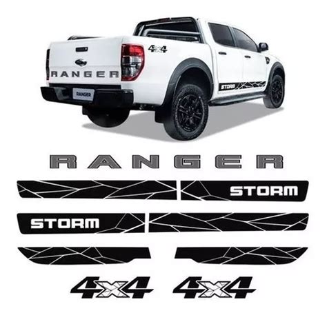 Kit Faixas Adesivos Ford Ranger Storm 2020 4x4 Completo Parcelamento