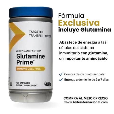 4Life Glutamine Prime Asesoría GRATIS