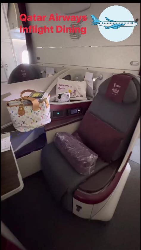 Qatar Airways Business Class Inflight Dining Edi Doh 012023