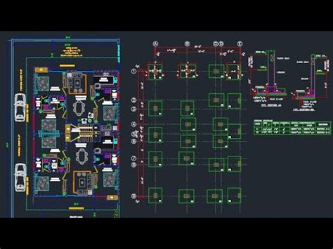 How To Make Foundation Plan In Autocad Youtube