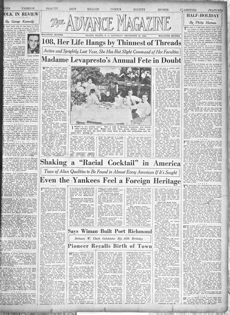 Advance historic page from Sept. 28, 1929: Recalling history of Port Richmond - silive.com