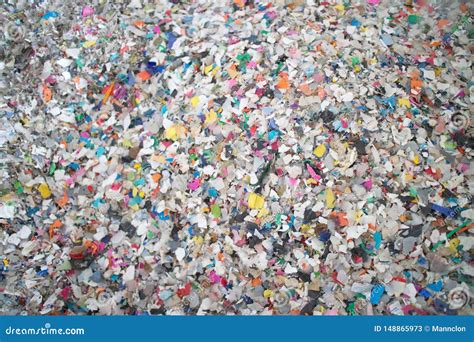 Recycling Shredded Plastic Stock Image Image Of Heap Environment