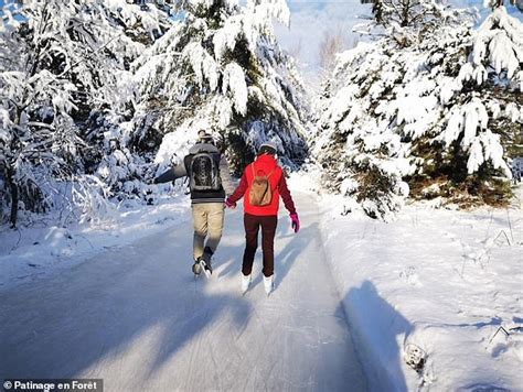 Pictured The Brrr Illiant Natural Ice Skating Trails That Meander