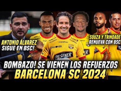 OFICIAL LOS NUEVOS REFUERZOS BARCELONA SC LEONAI Y TRINDADE Se QUEDAN