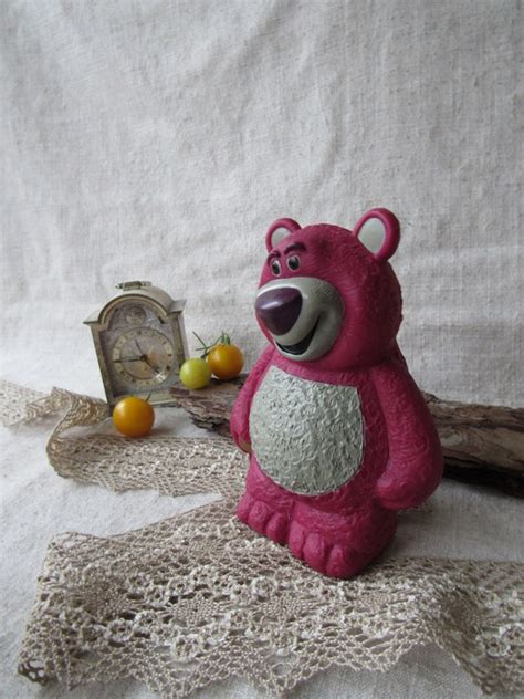 Lotso Bear Toy Story Bear Strawberry Bear Disney Lotso Etsy