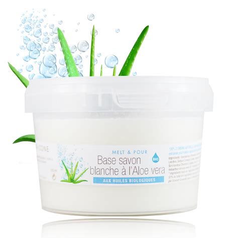 Base De Savon Melt Pour Blanche Biologique L Aloe Vera Aroma Zone