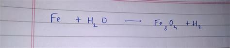 how are the products formed?{ Fe3O4 ?} - Brainly.in