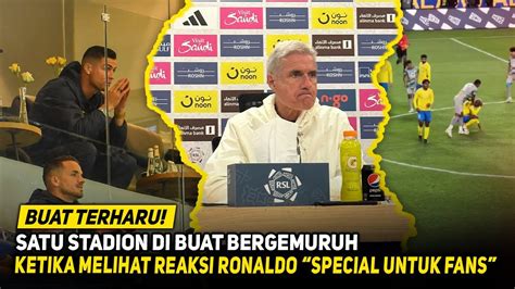 Sampai Berlinang Air Matanya Lihatlah Reaksi RONALDO Saat Fans