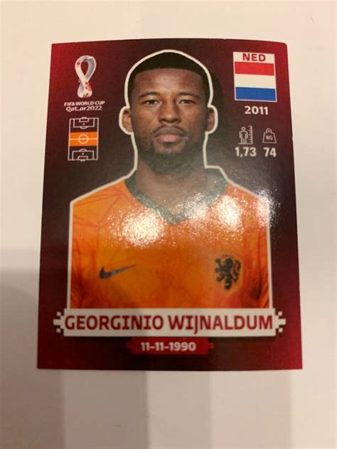 Panini WM 2022 Georgino Wijnaldum NED 15 Kaufen Auf Ricardo