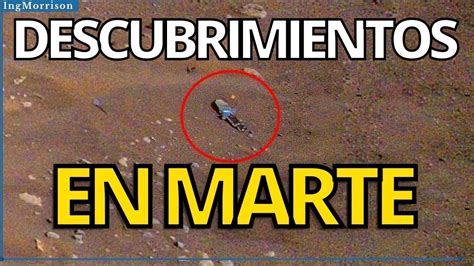 Descubrimientos En Marte Rover Curiosity En La Superficie De El Planeta Marte Helicoptero