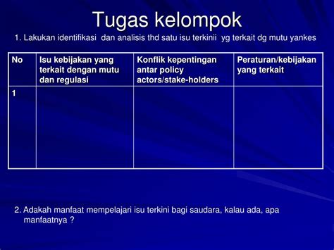 PPT Isu Terkini Mutu Pelayanan Kesehatan Analisisnya PowerPoint