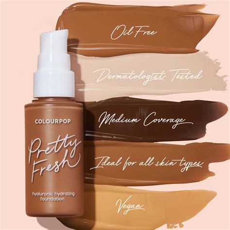 Colourpop Pretty Fresh Hyaluronic Hydrating Foundation New Exciting