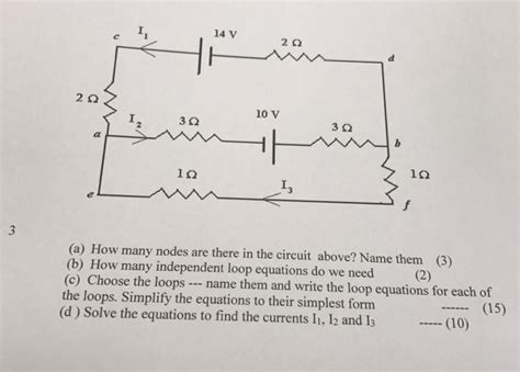 Solved A How Many Nodes Are There In The Circuit Above Chegg