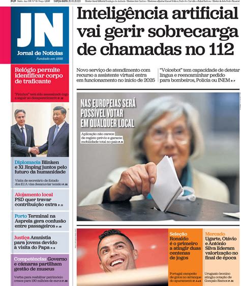 Capa Jornal De Notícias 20 Junho 2023 Capasjornaispt