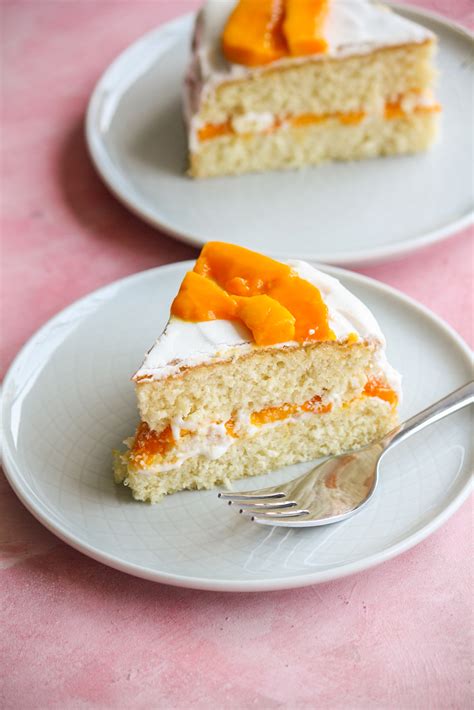 Mango Coconut Sponge Cake The Desserted Girl