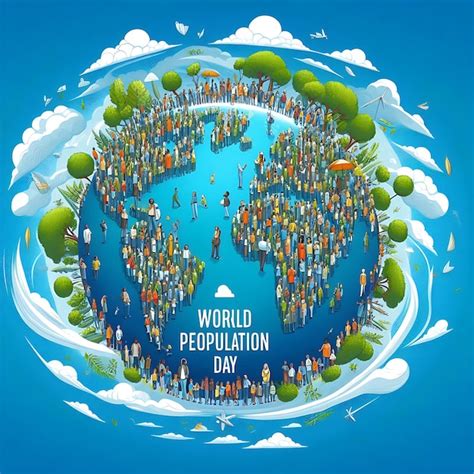 Premium Photo World Population Day