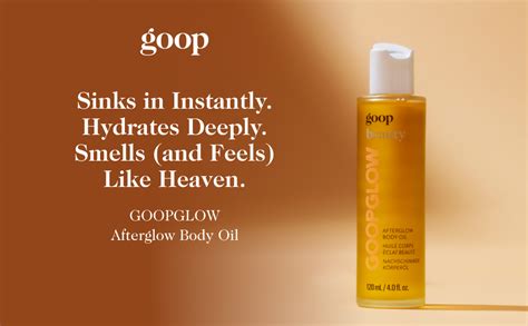 Goop Beauty Afterglow Body Oil Fast Absorbing Moisturizer For Dry Skin