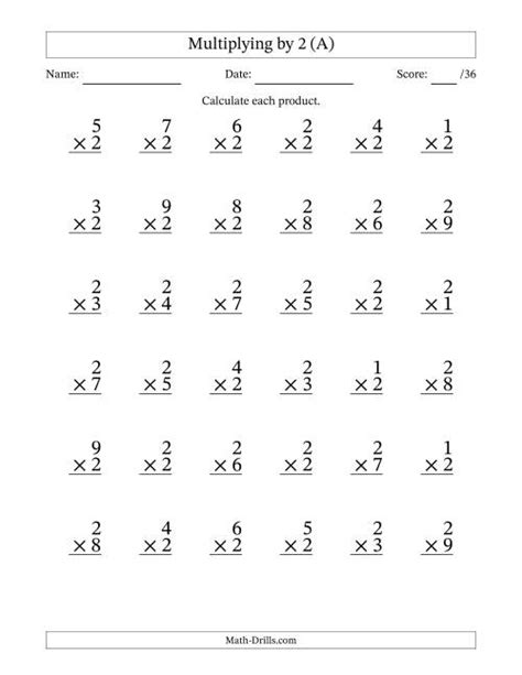 Free Math Drills Multiplication Worksheet Download Free Math Drills Multiplication Worksheet