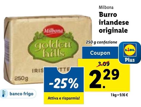 Milbona Burro Irlandese Originale G Confezione Offerta Di Lidl