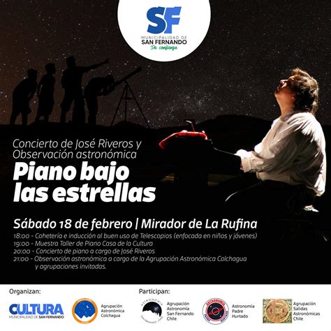 Piano bajo las estrellas Saberes y Sabores Colchagüinos