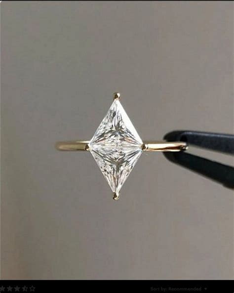 2 0 CT Trilliant Cut Moissanite Engagement Ring Solitaire Etsy